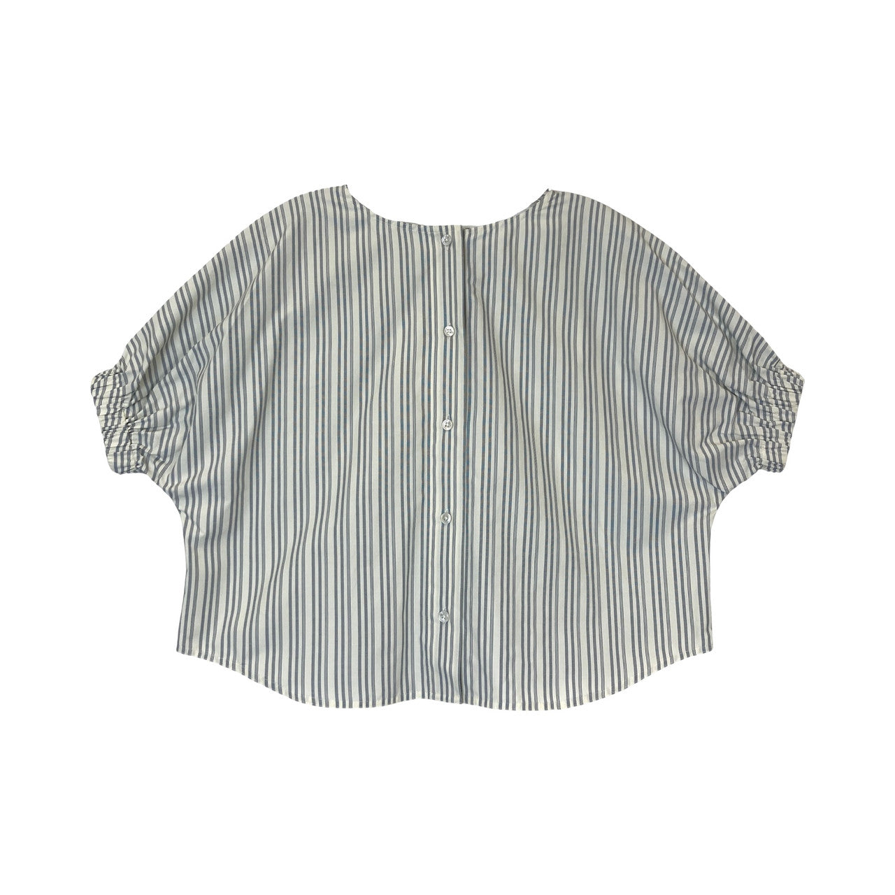 Something Navy Striped Boxy Fit Top-Thumbnail