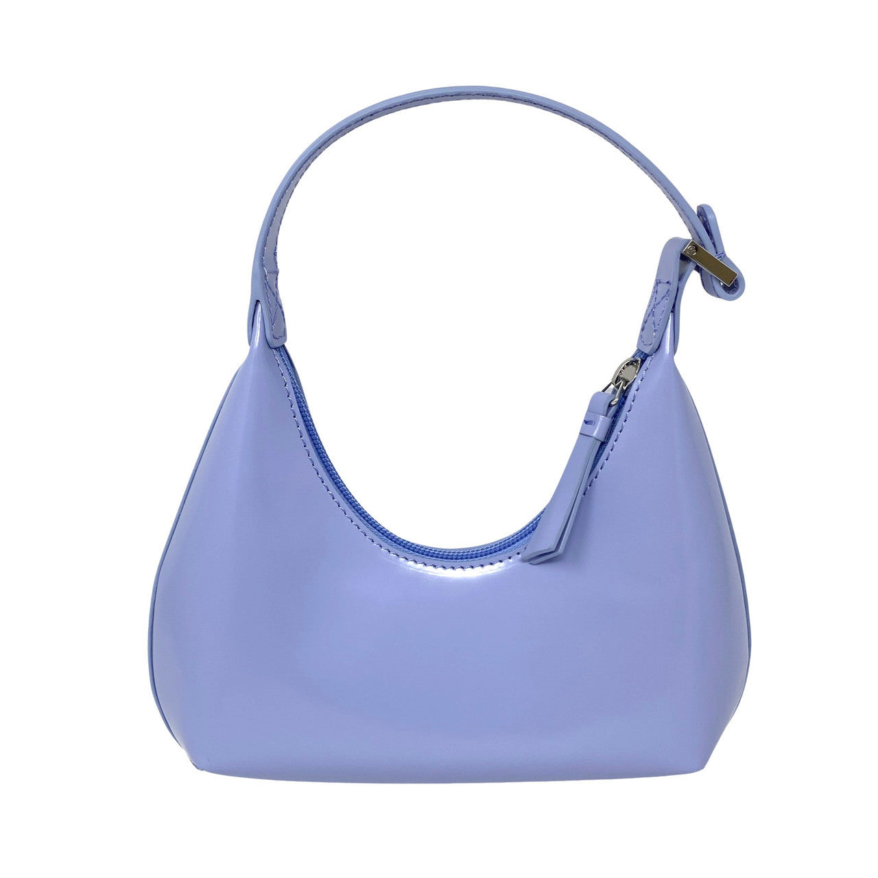 By Far Baby Amber Bluebell Semi Patent Leather Purse-Side 2