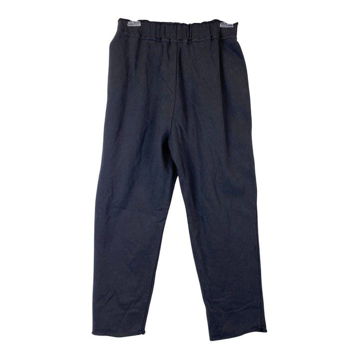 Something Navy Raw Edge Sweatpants-Black back