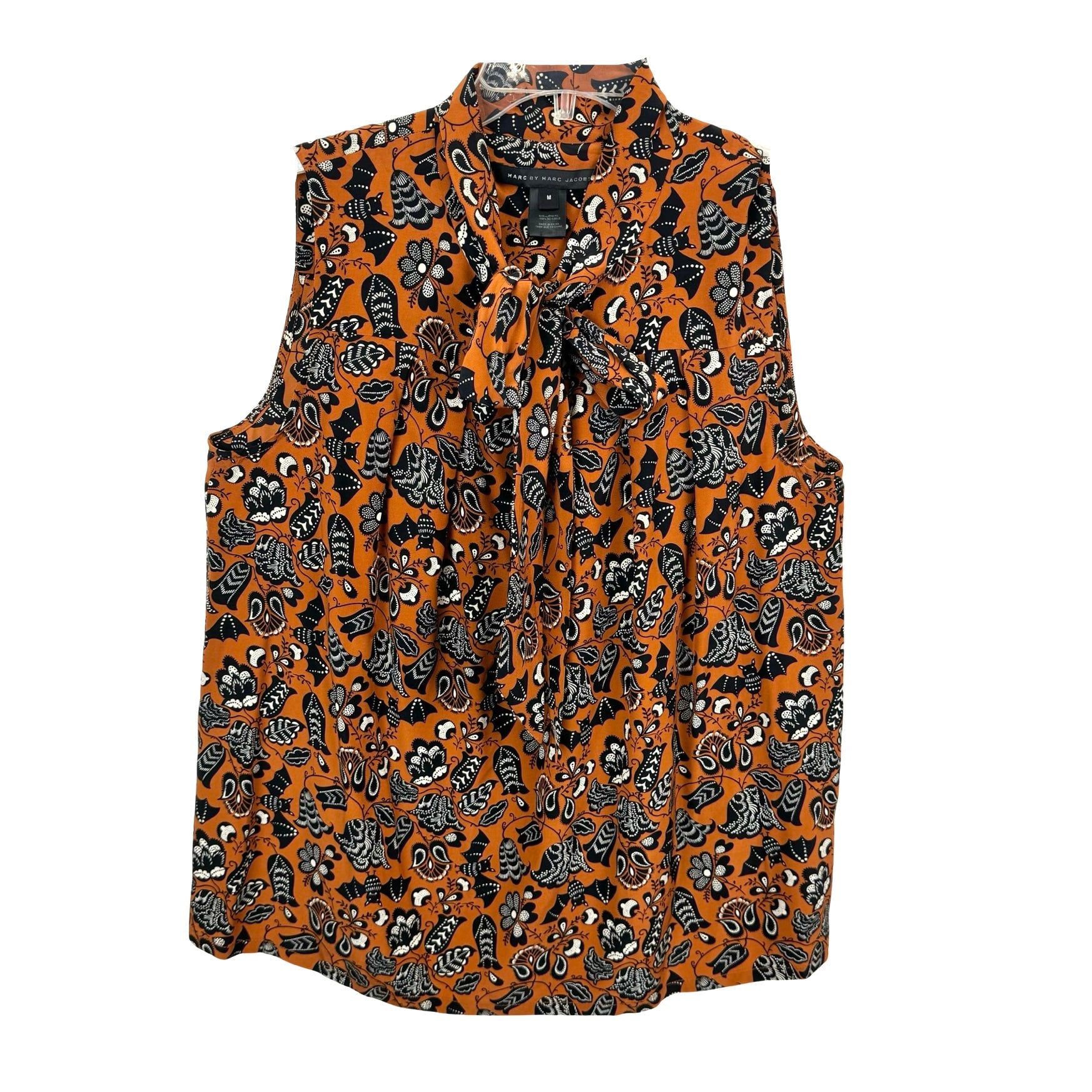 Marc by Marc Jacobs Tie Front Floral Blouse
