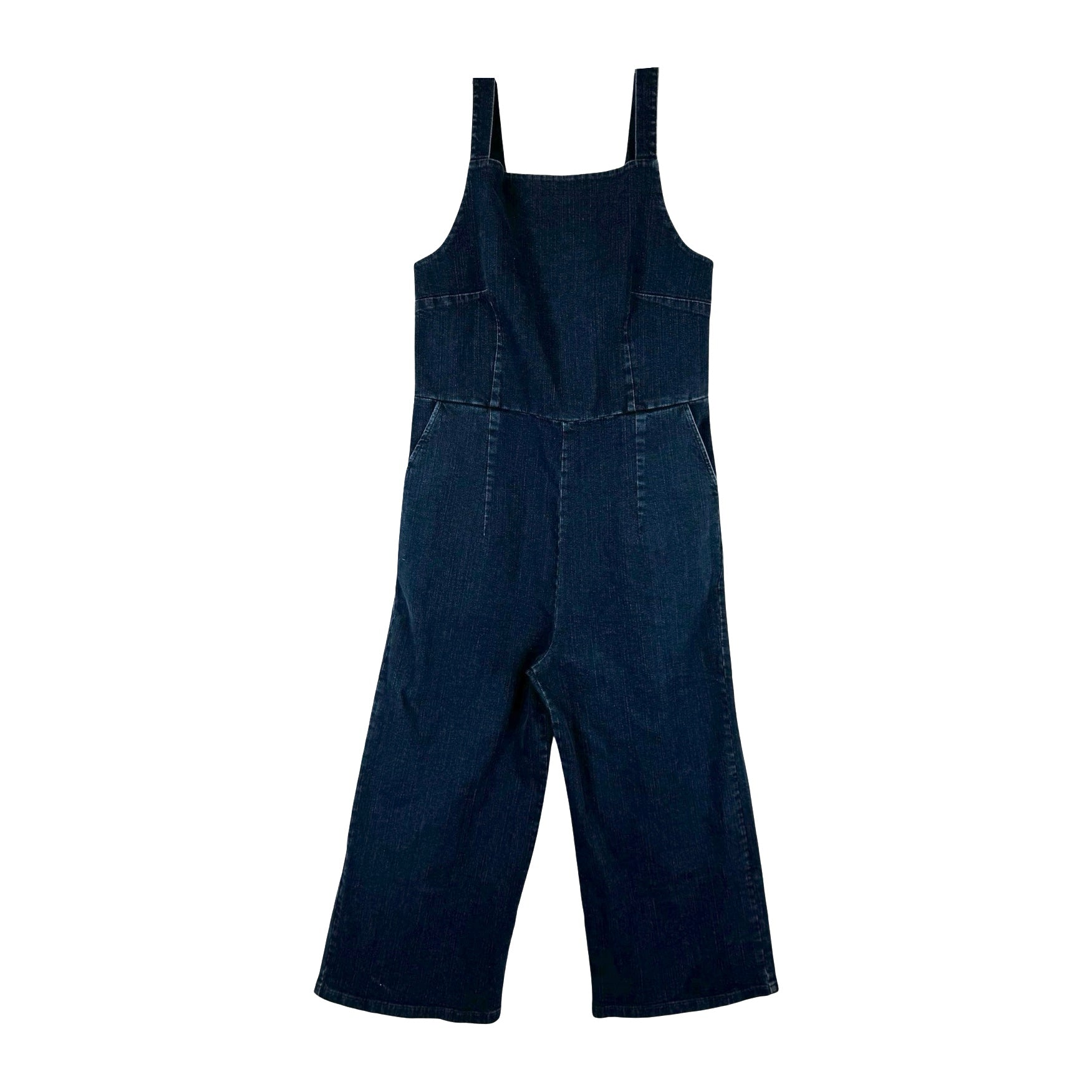 Loup Dark Wash Buckle Strap Overalls