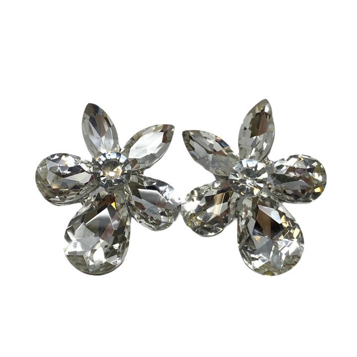 Shashi 14K Plated Cubic Zirconia Flower Stud Earrings-Thumbnail