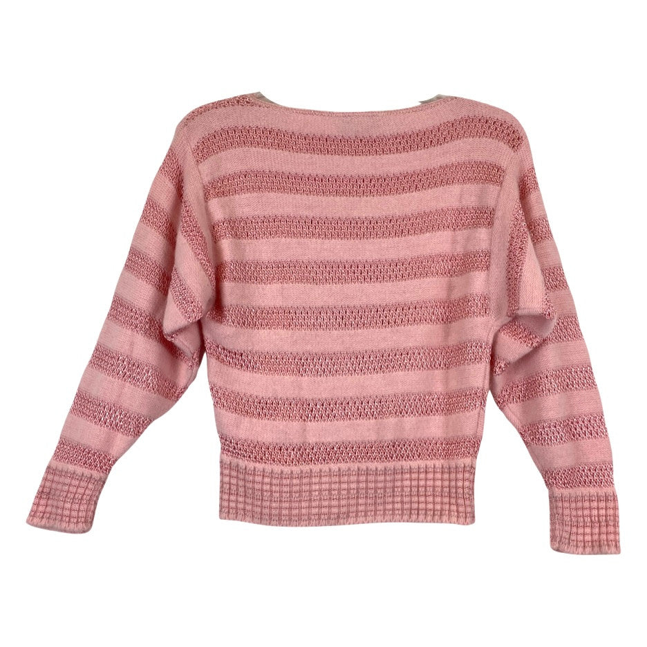 Hansoni Fitted Striped Wool Blend Sweater-Back