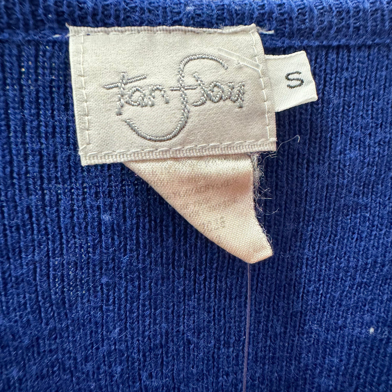 Vintage Tan Flay V-Neck Beaded Sweater-Logo