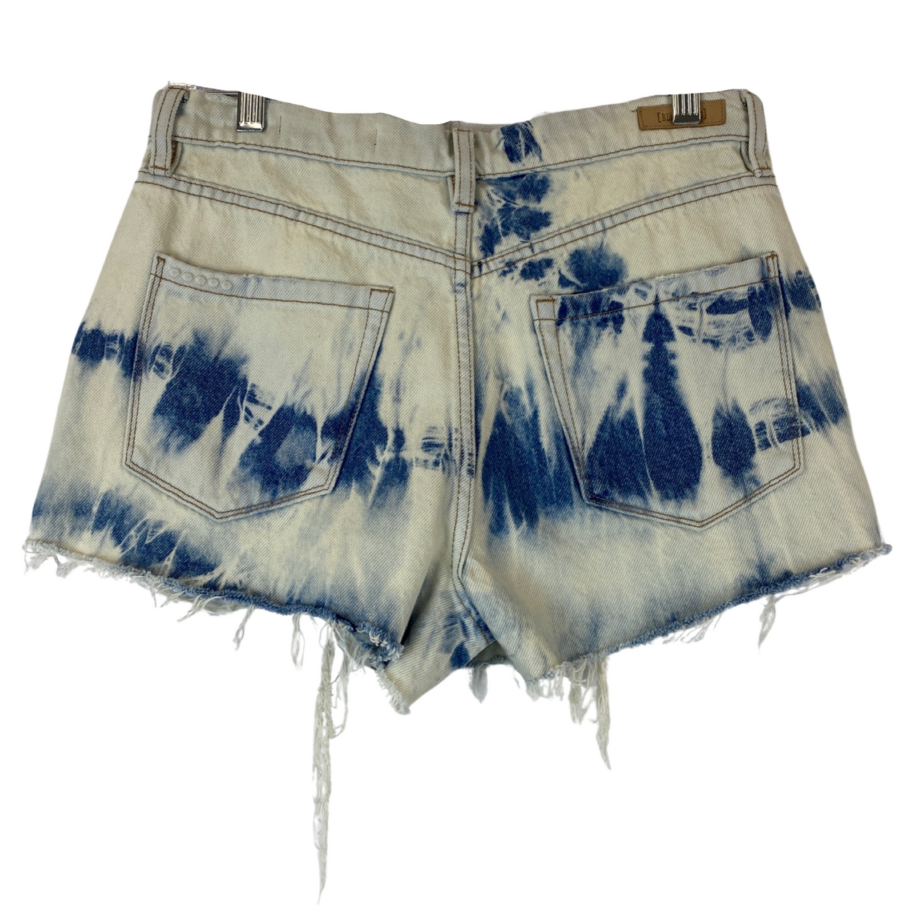 BLANKNYC Barrow Tie-Dye Distressed Denim Short-Back