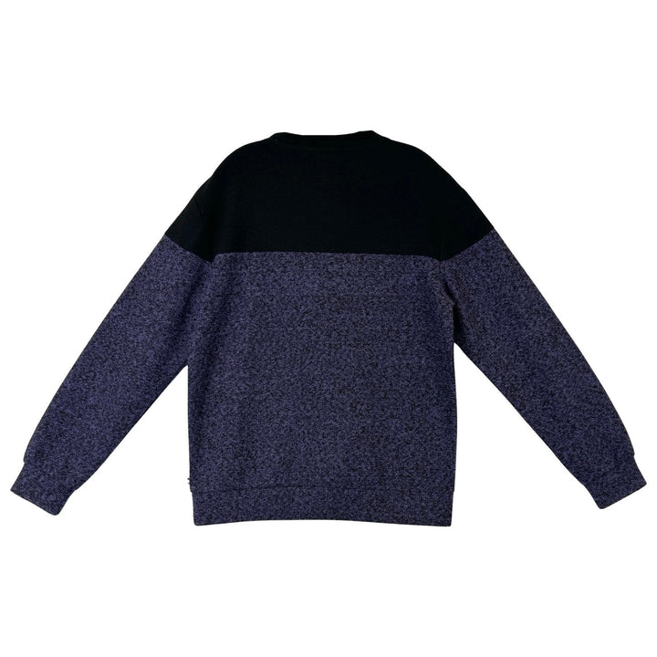 Edgar + Ash Contrast Crew Neck Sweater-Back