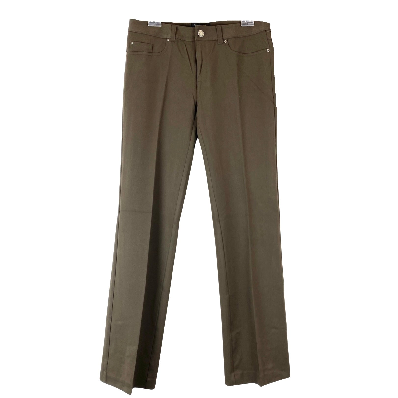 BCBGMAXAZRIA Mid-Rise Straight Leg 5-Pocket Pants