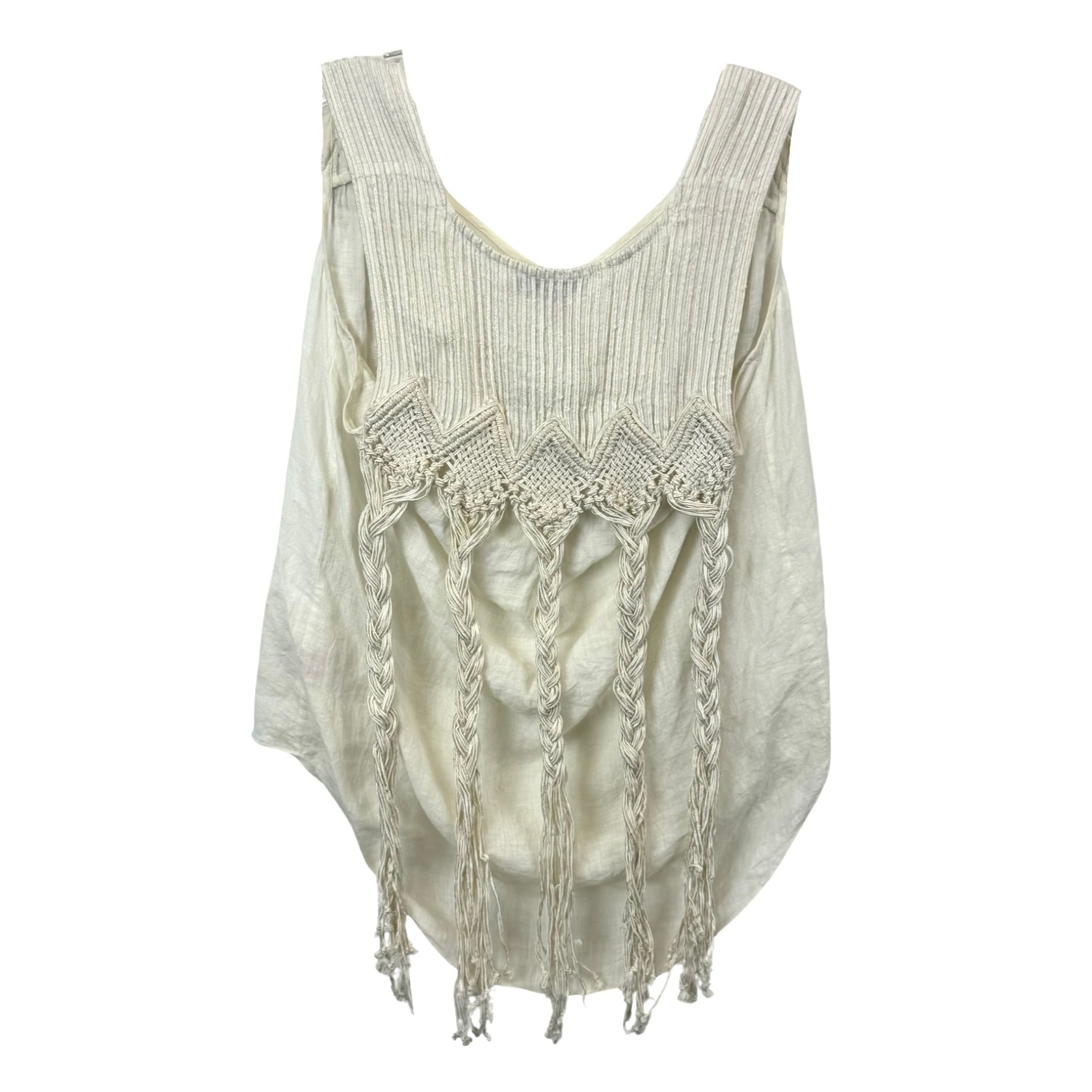 Calypso St. Barth Braided Linen Top