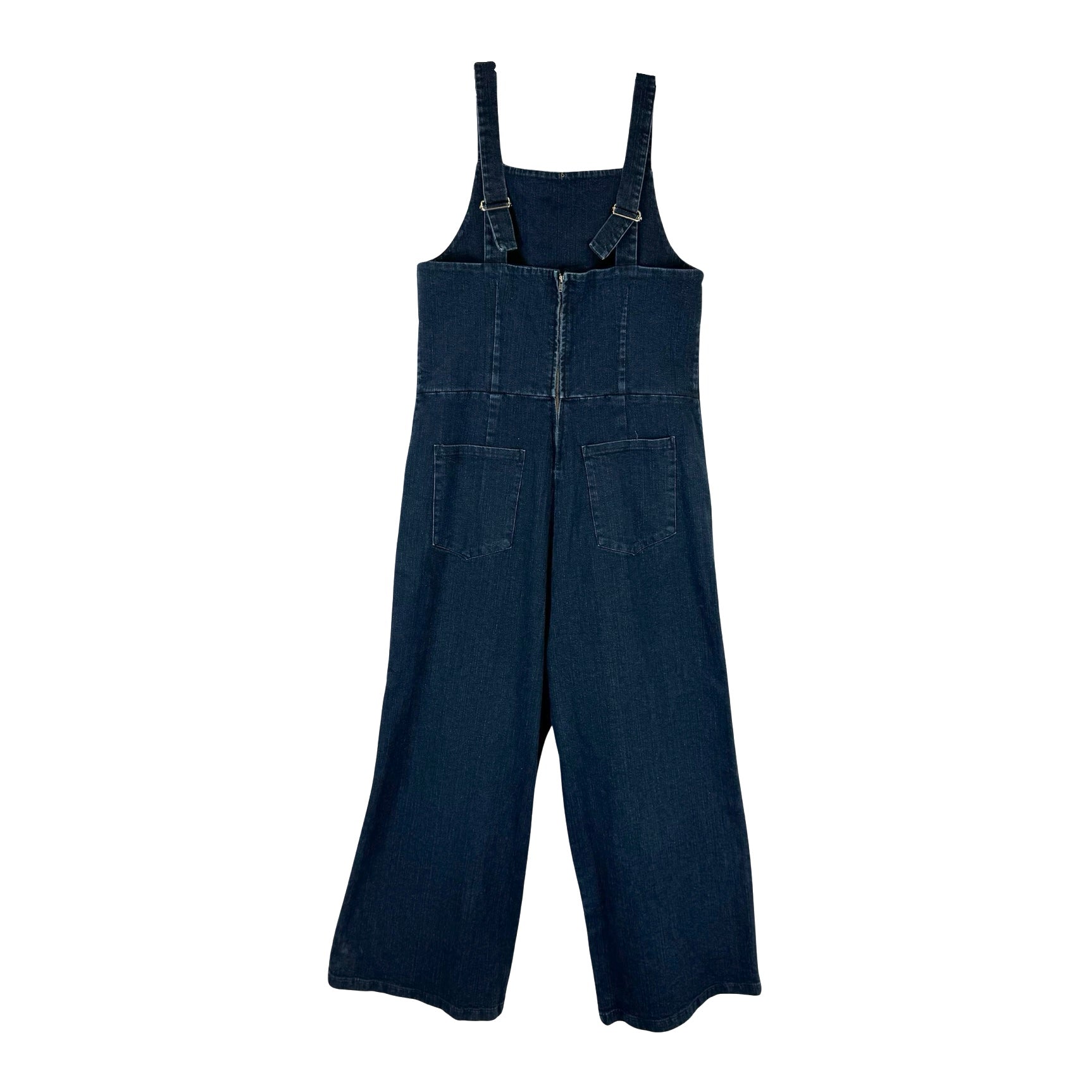 Loup Dark Wash Buckle Strap Overalls