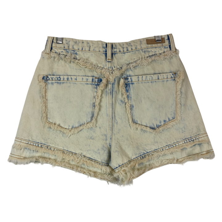 BLANKNYC The Reeve Hi-Rise Acid Wash Denim Short-Back