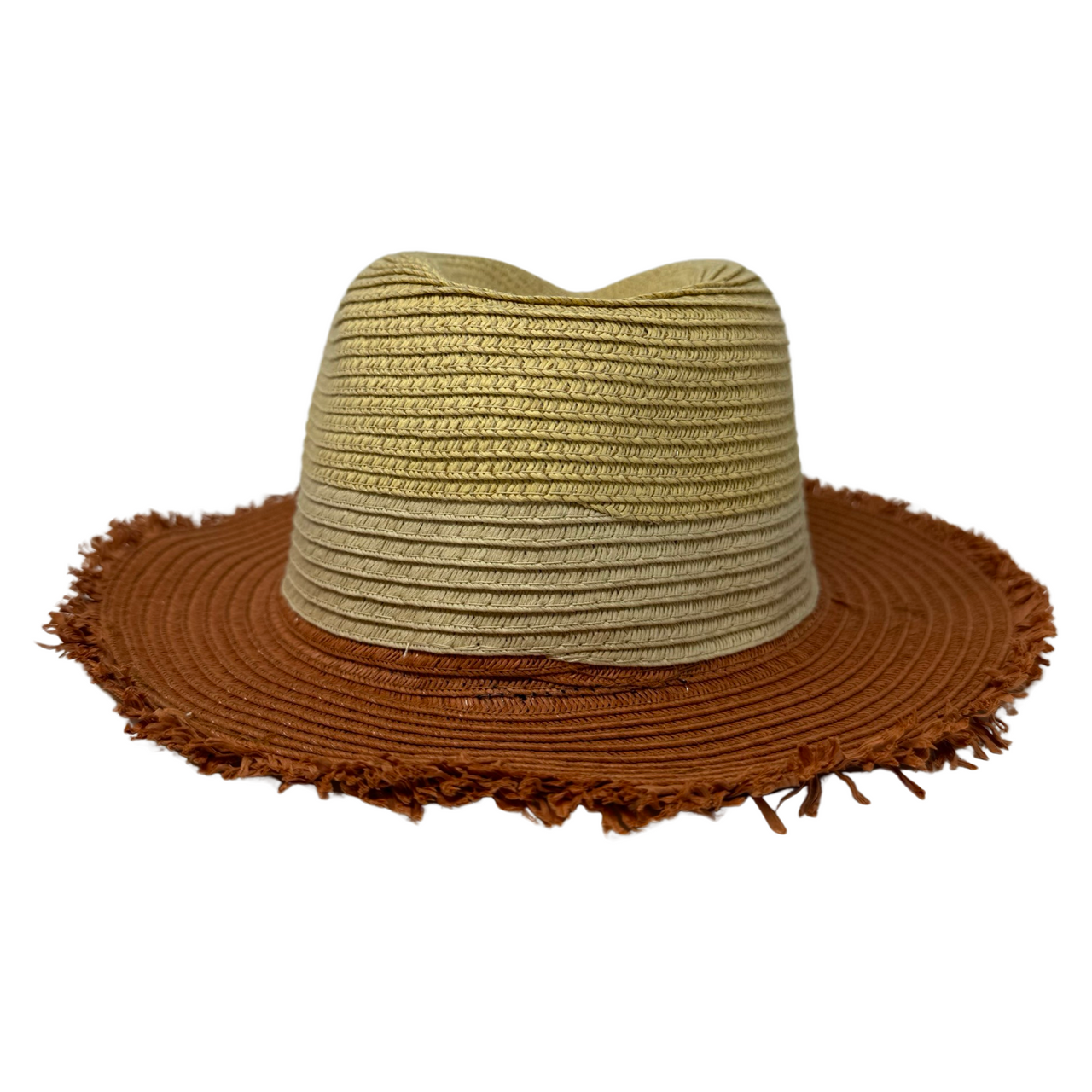 & Other Stories Colorblock Fringe Trim Straw Hat-Thumbnail