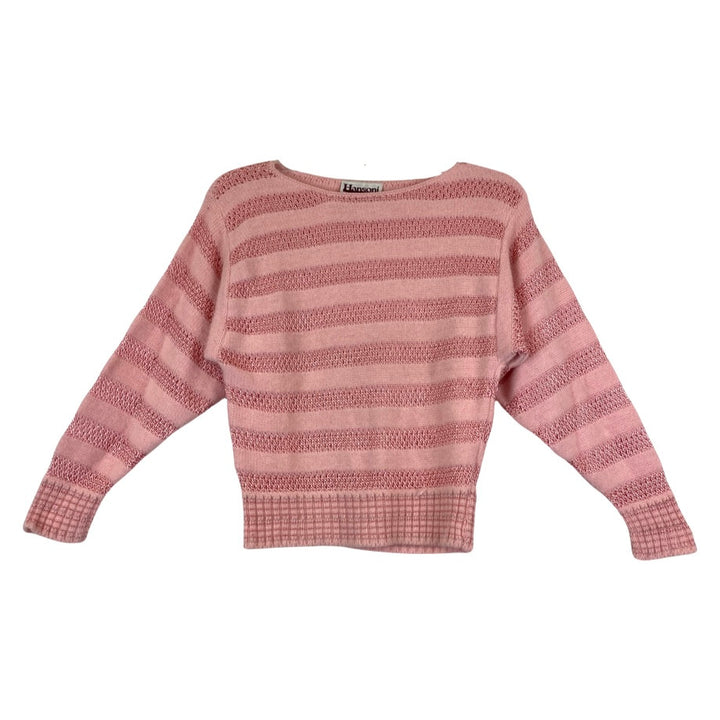 Hansoni Fitted Striped Wool Blend Sweater-Thumbnail