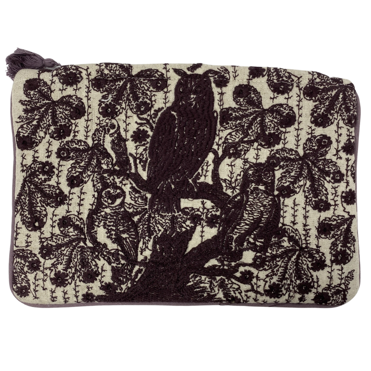 Thomas Paul Hoot Embroidered Pouch-Back