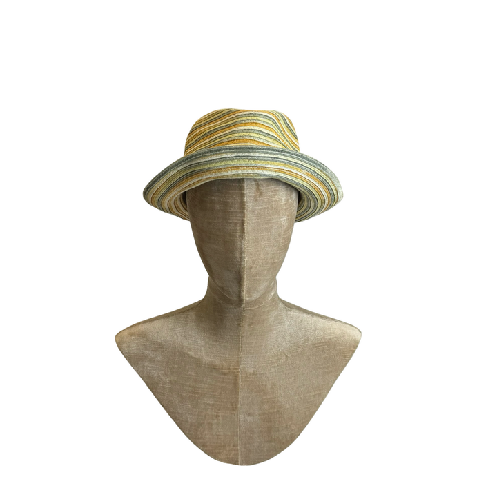 Kangol Multicolor Striped Straw Hat-Thumbnail