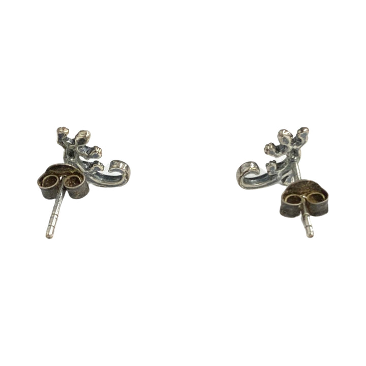 Sterling Silver Lizard Stud Earrings
