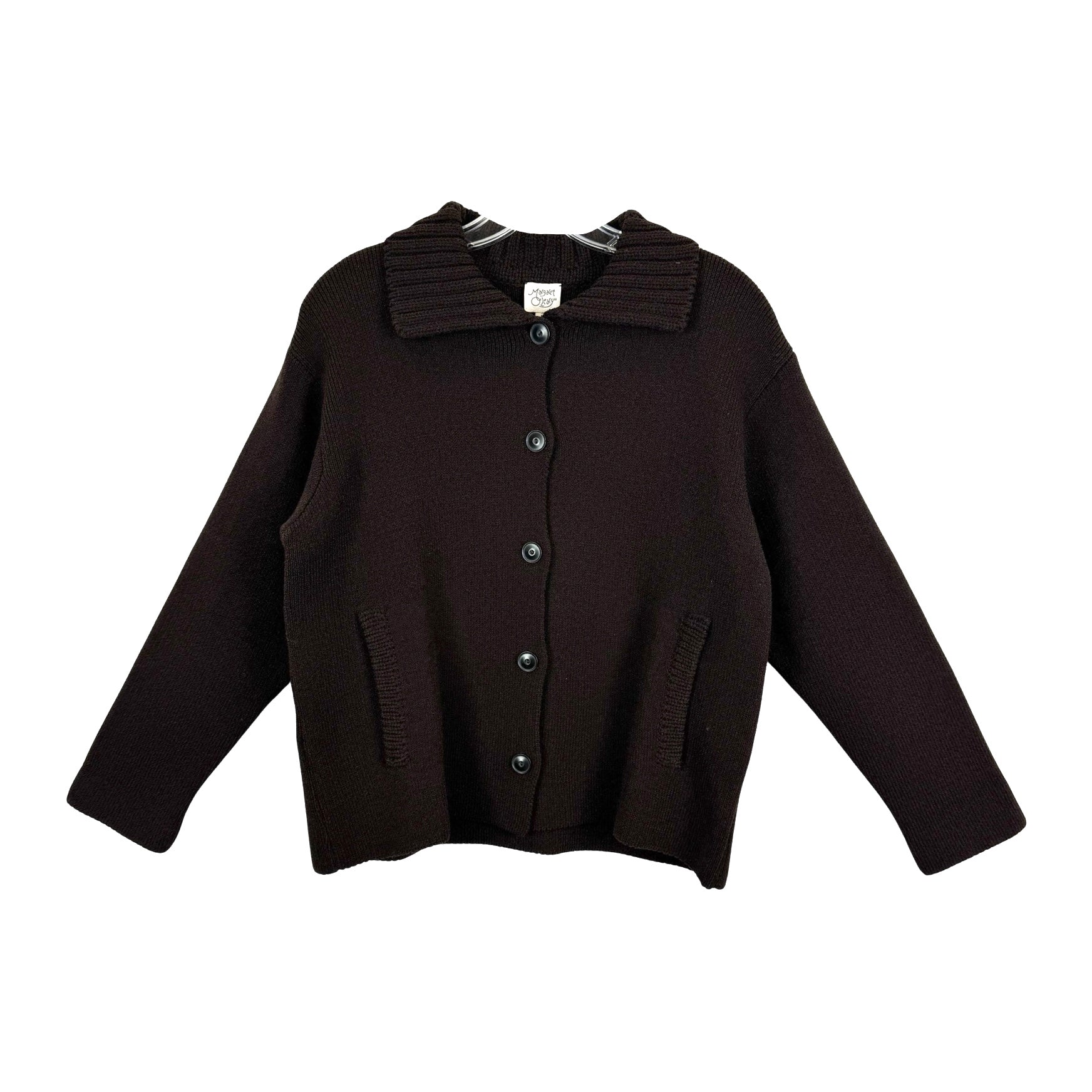 Margaret O'Leary Wool Blend Button Down Cardigan