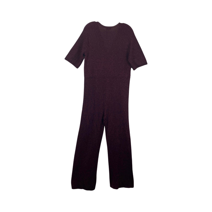 Demylee Braelynn Jumpsuit-Burgundy Back