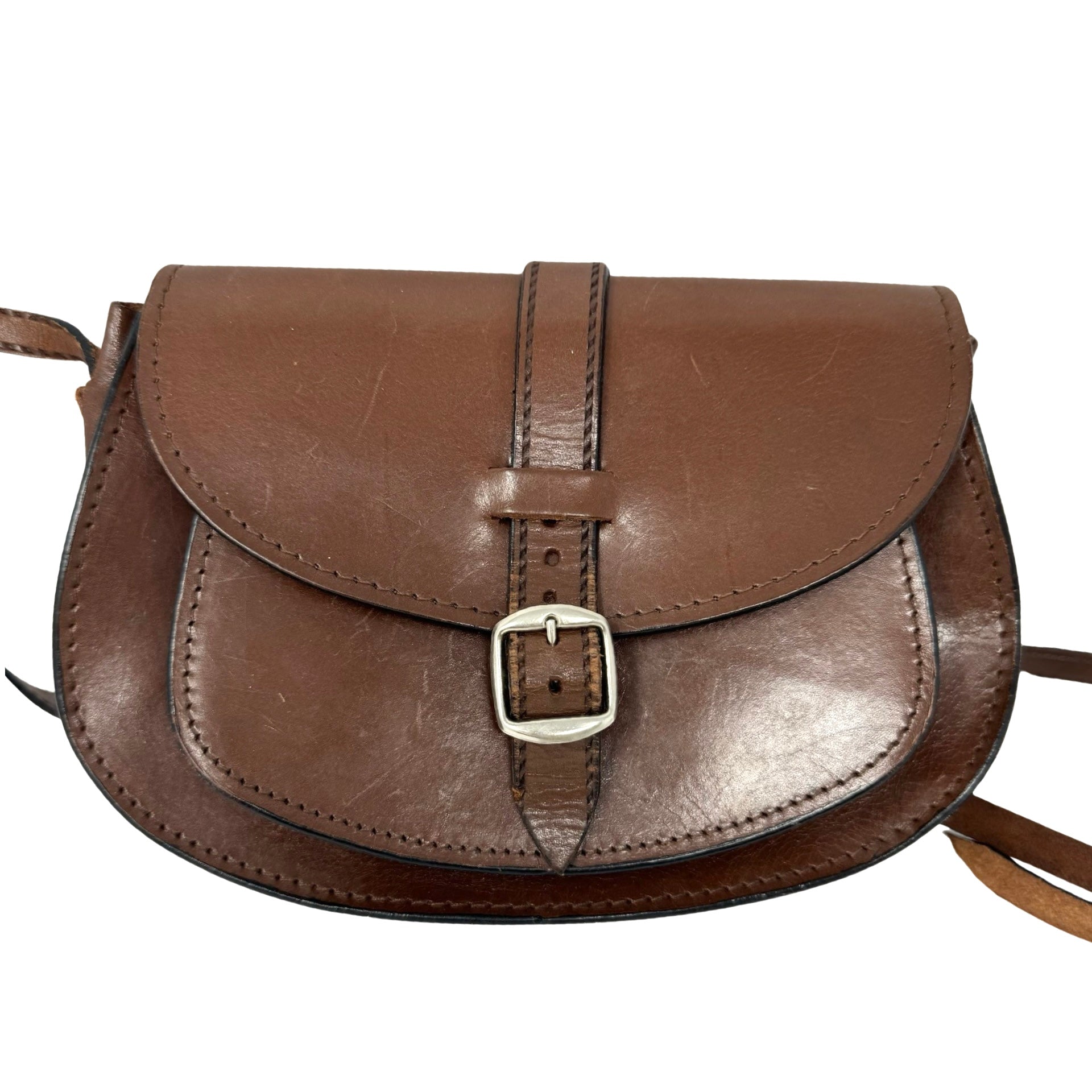 Vintage Leather Crossbody Bag