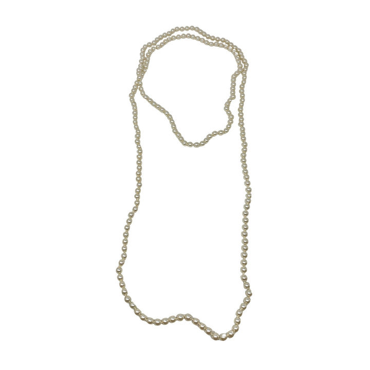 Costume Faux Pearl Long Necklace
