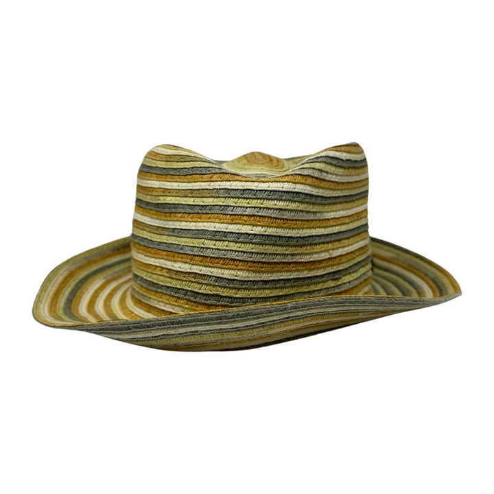 Kangol Multicolor Striped Straw Hat-Front