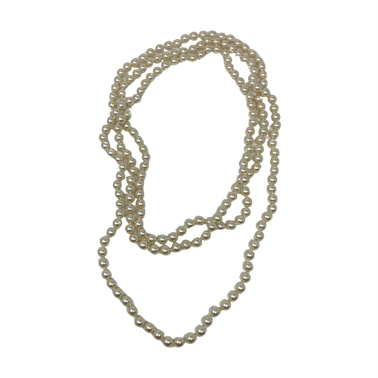 Costume Faux Pearl Long Necklace