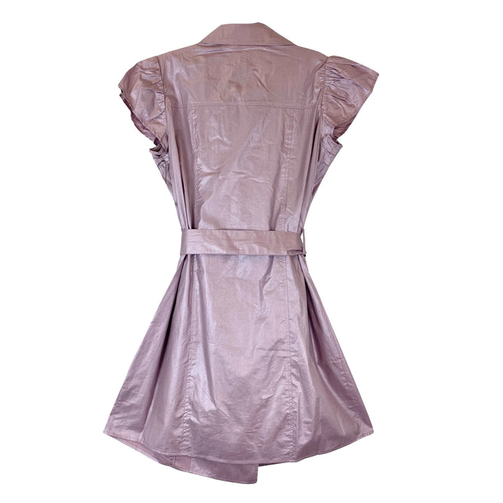 BCBGMAXAZRIA Shimmery Shirt Dress