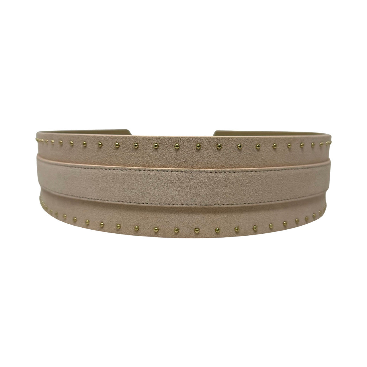 Suede Studded Belt-Back