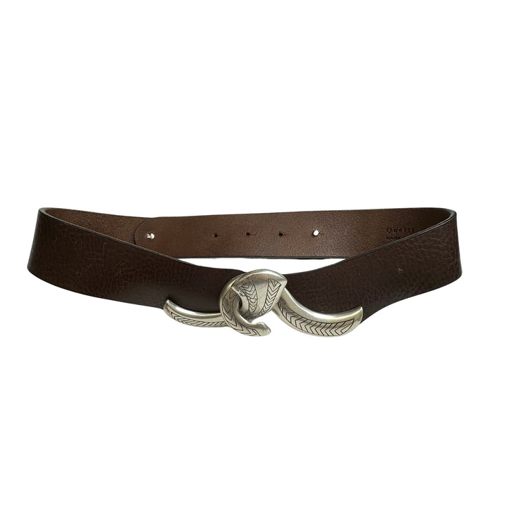 Quelli Della Pelle Hand Made Hook Front Belt