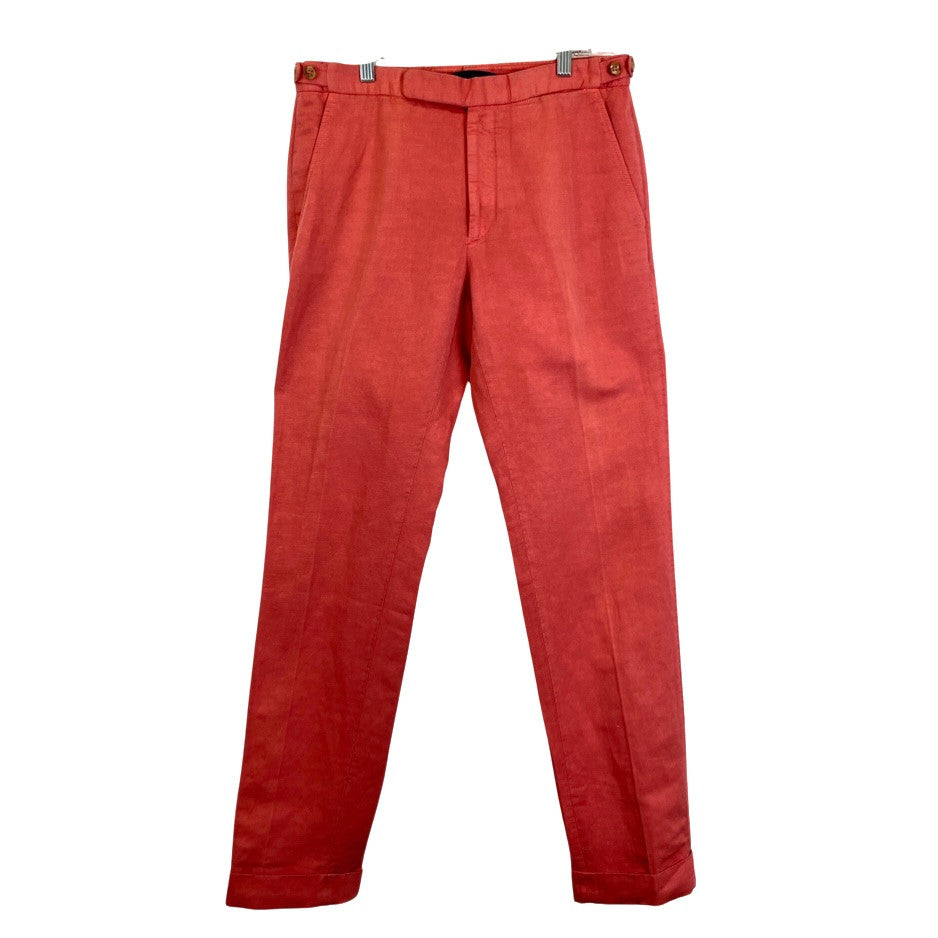 Incotex x Slowear Linen/Cotton Blend Cuff Hem Pants-Thumbnail