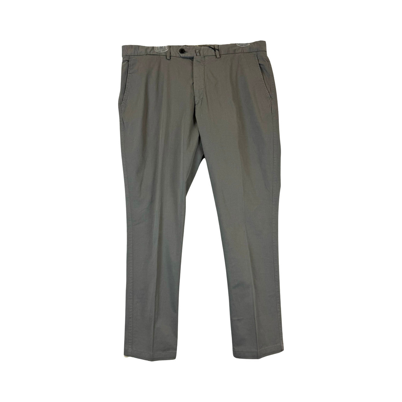 SuitSupply Navy Porto Chino Pant-Gray Front