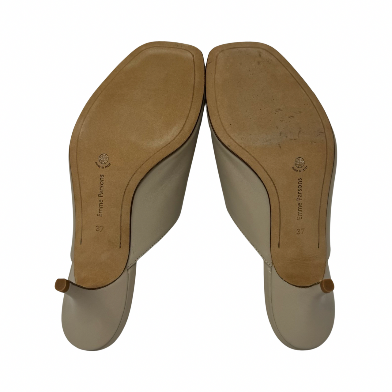 Emme Parsons Sabina Square Toe Sandals-Beige Bottom