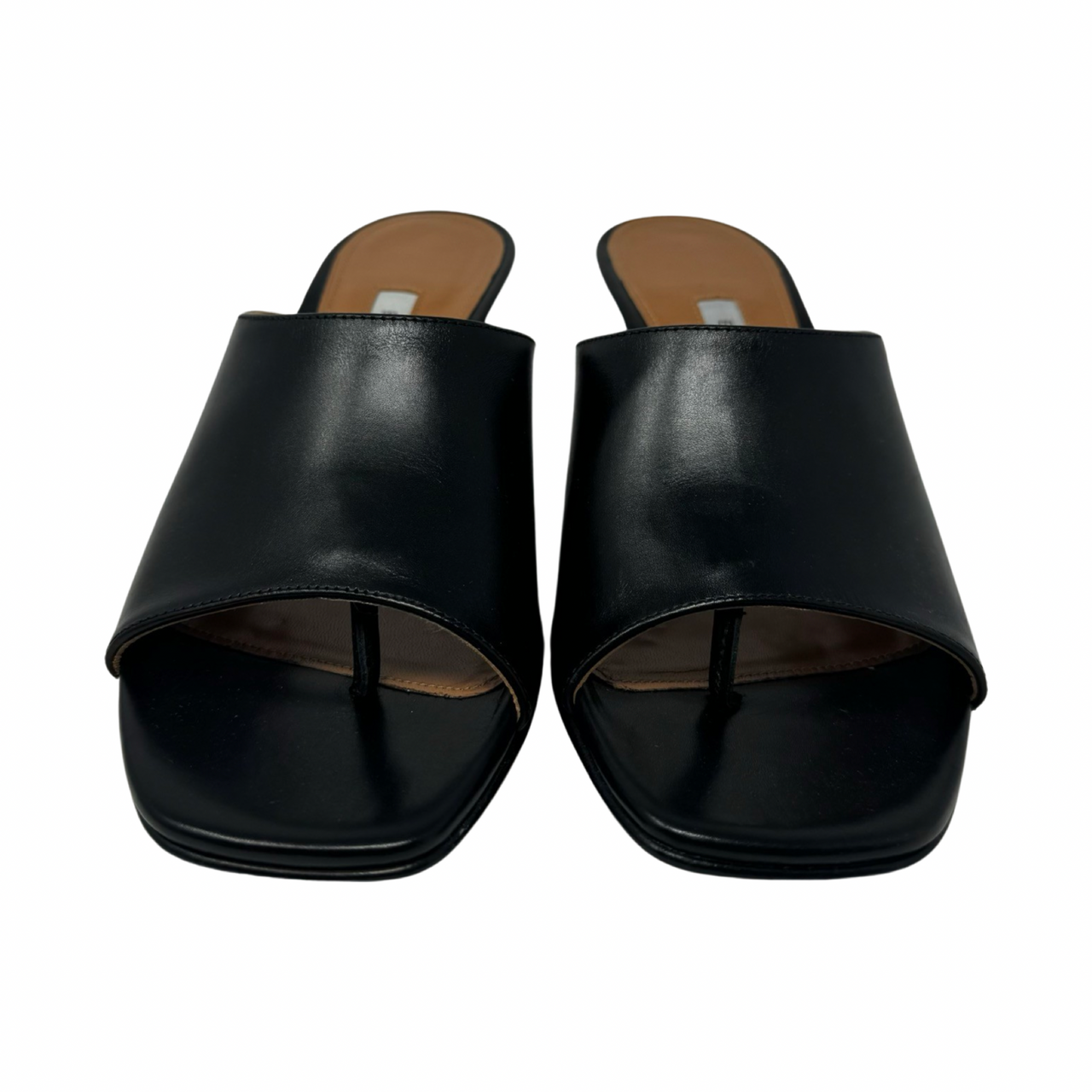 Emme Parsons Sabina Square Toe Sandals-Black Front