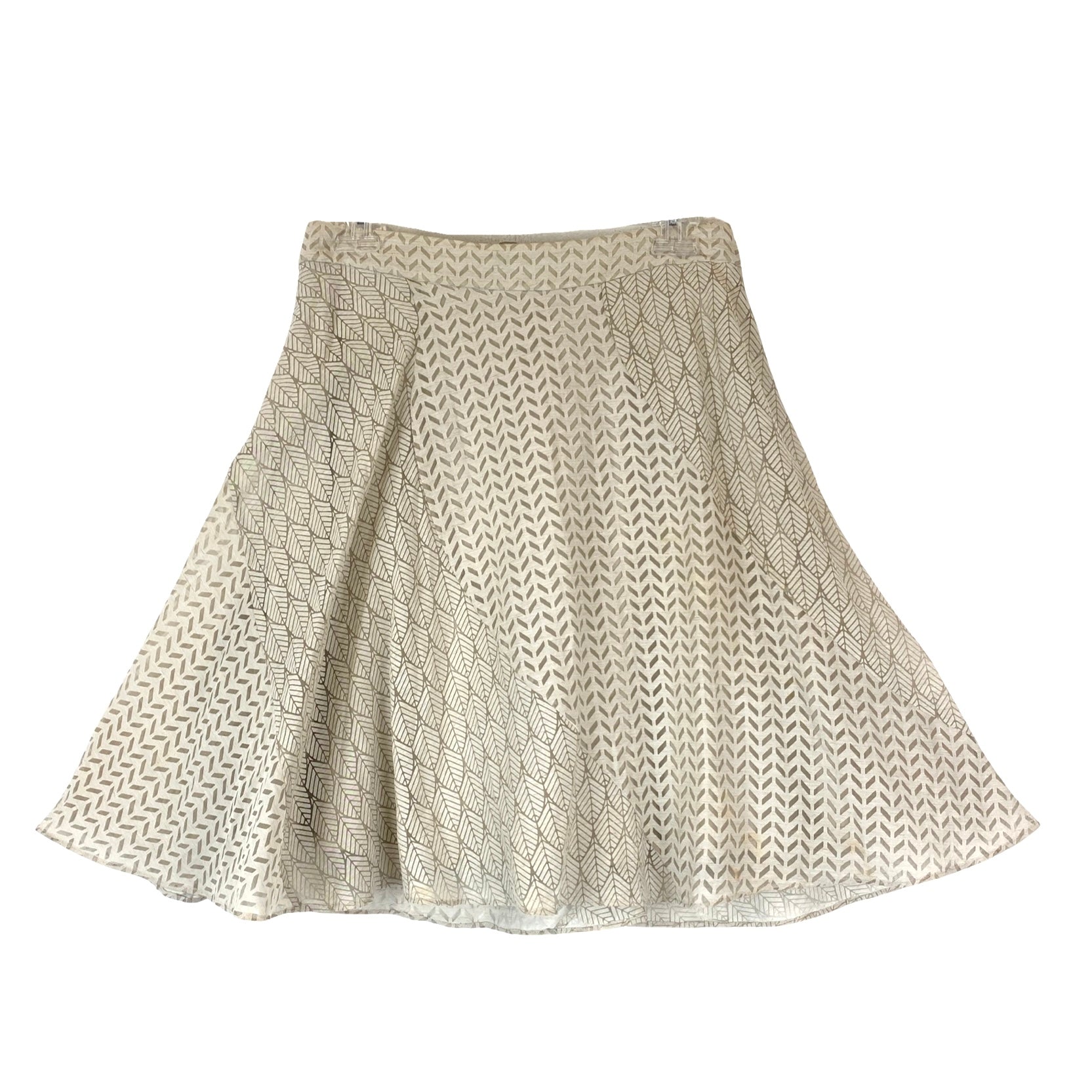 Maeve Thera Leaf Print Skirt