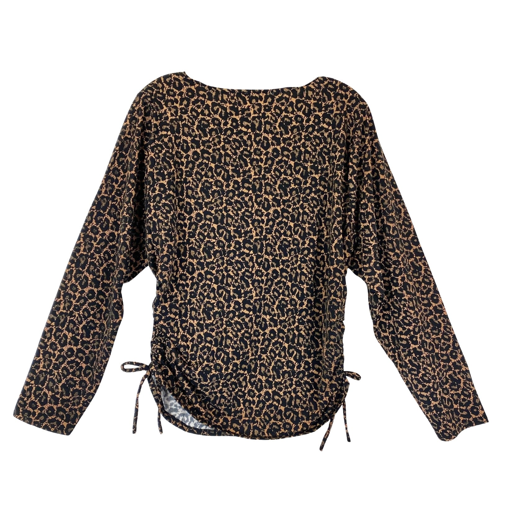 Michael Michael Kors Ruched Leopard Print Top