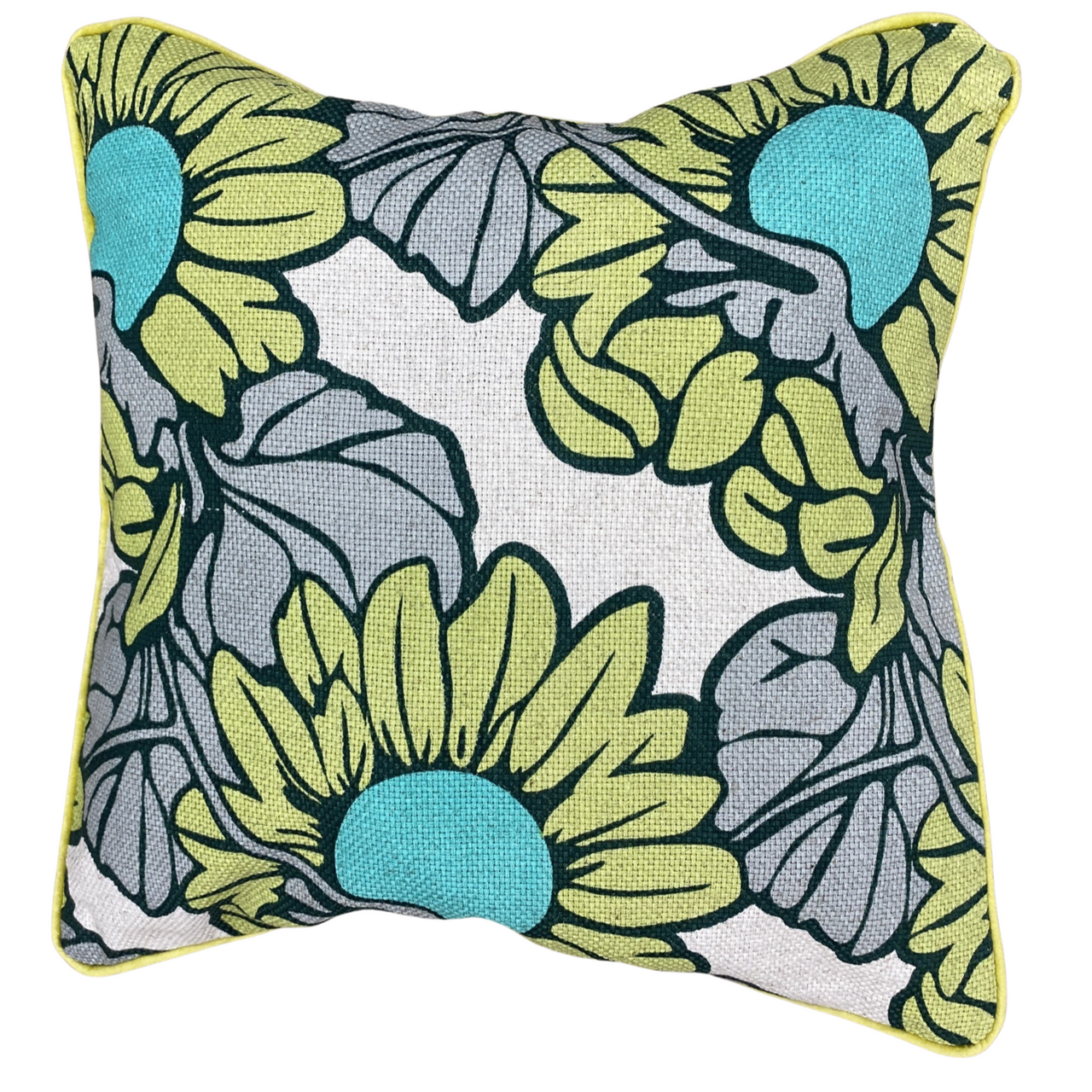 Thomas Paul Sunflower/Morris 18" Chive Reversible Pillow-Thumbnail