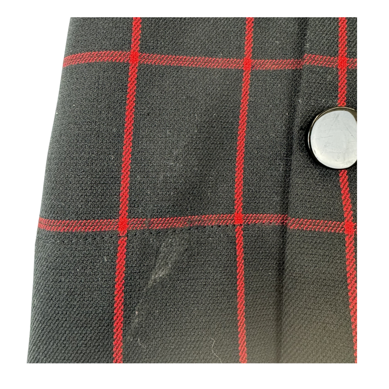 LOFT Petite Plaid Button Mini Skirt-Detail