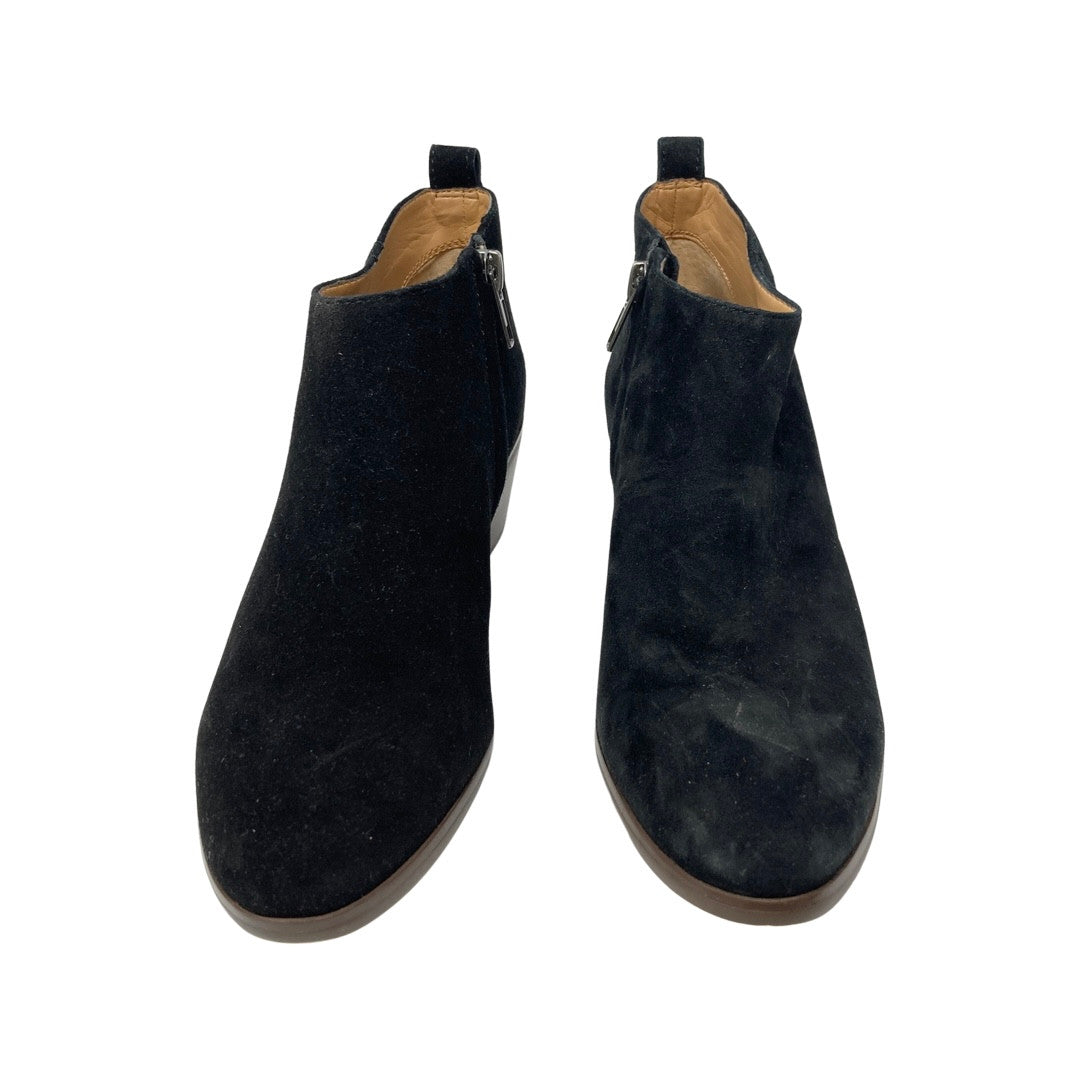 J crew black suede booties best sale