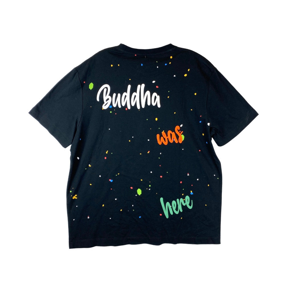 True Religion Buddha Was Here Splatter T Shirt-Back