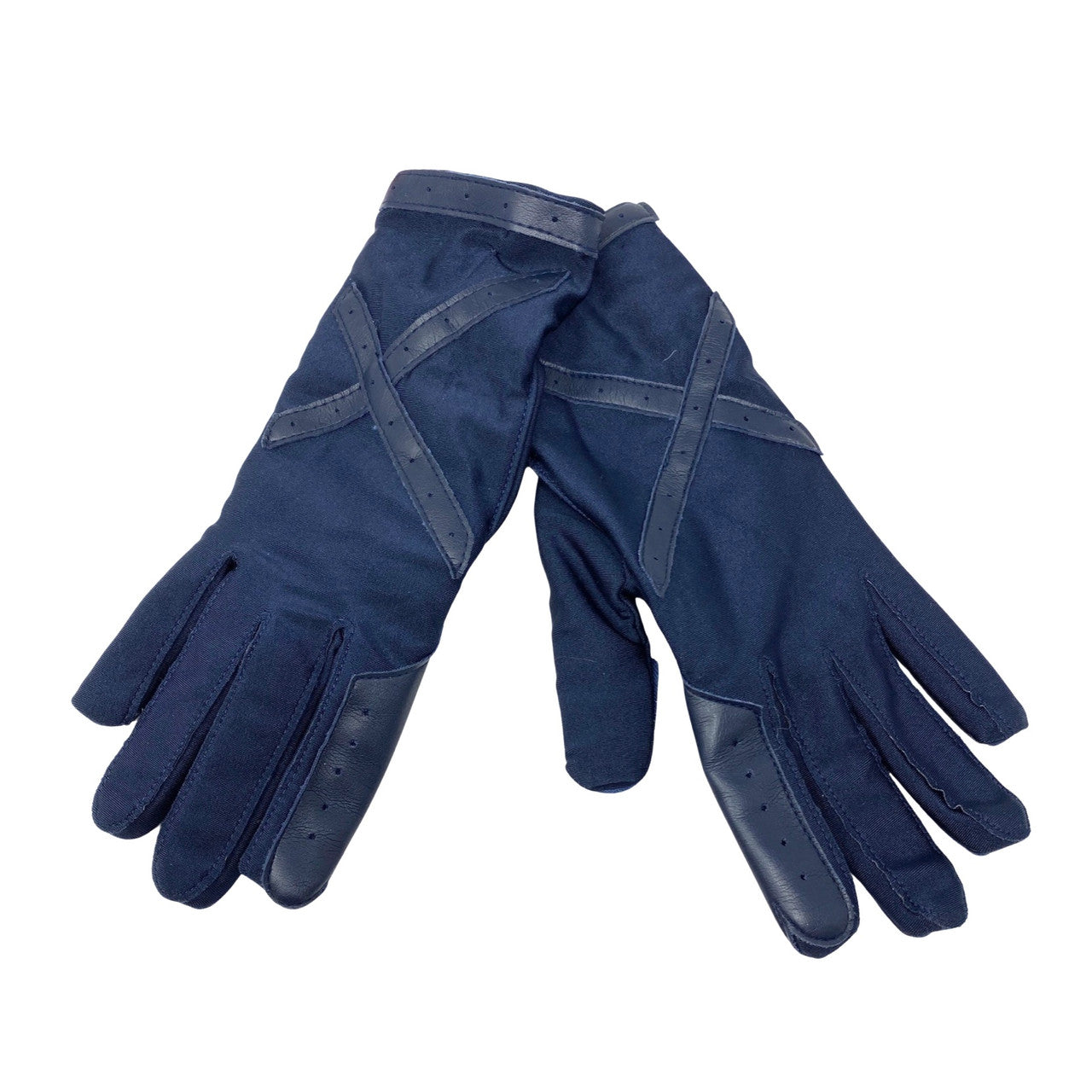 Vintage Leather Detail Gloves-Thumbnail