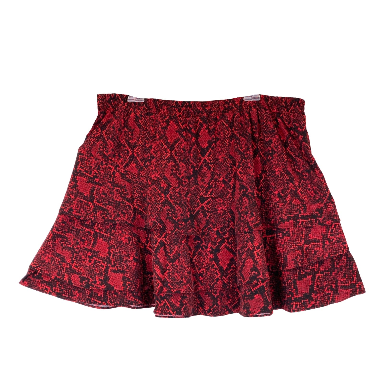 Michael Michael Kors Python Print A-Line Skirt