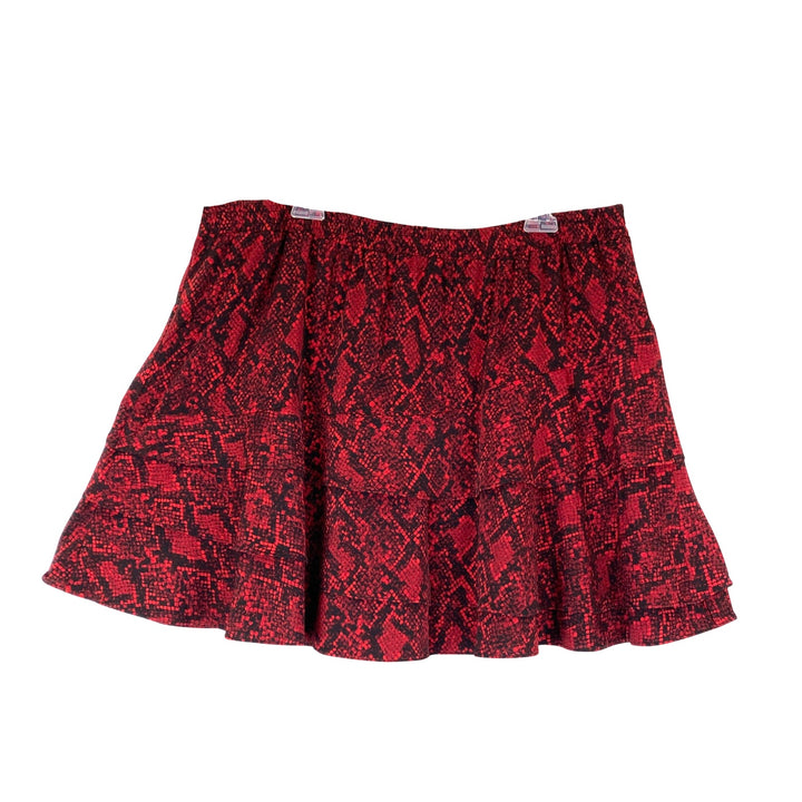 Michael Michael Kors Python Print A-Line Skirt