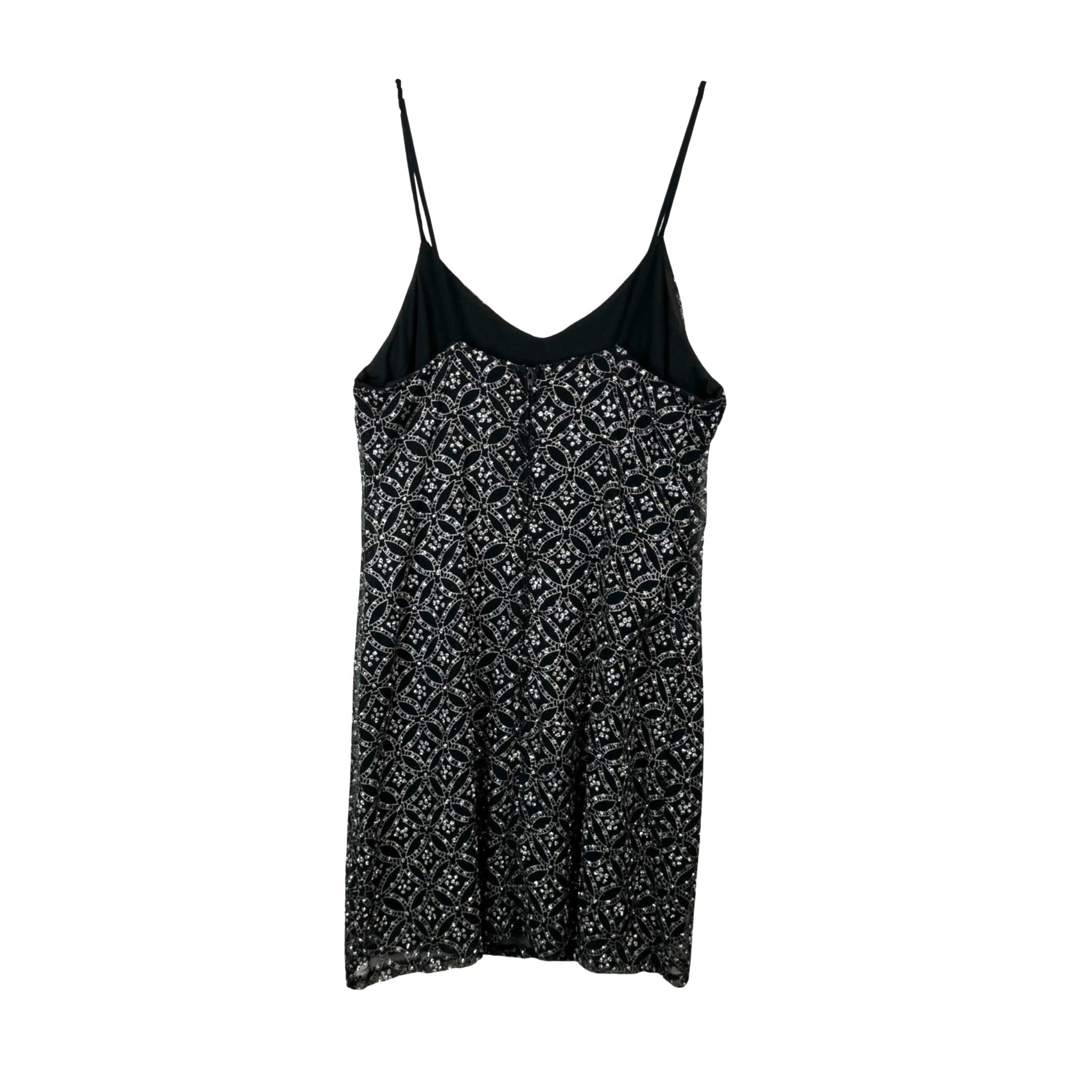 Betsey Johnson Patterned Glitter Slip Dress