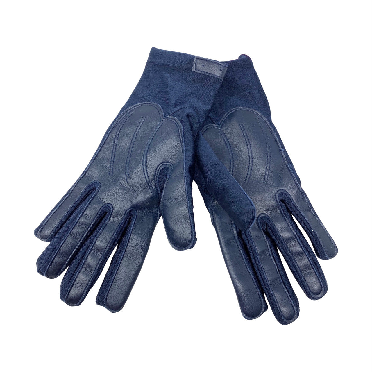 Vintage Leather Detail Gloves-Back
