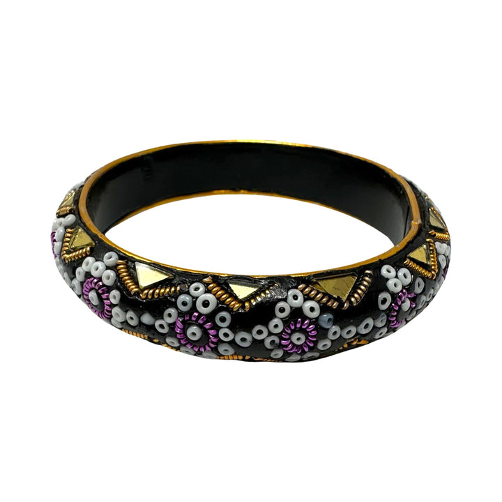 Beaded Mosaic Pattern Bangle