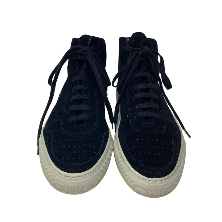 Woman by Common Projects Mid BBall Suede Sneakers-Front