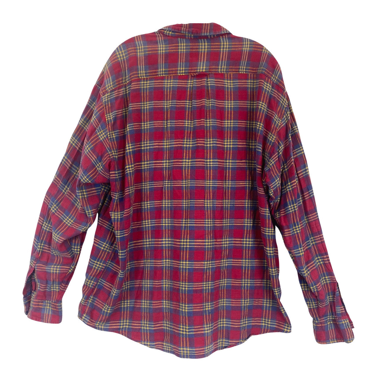 Johnny Cotton Plaid Flannel-Back