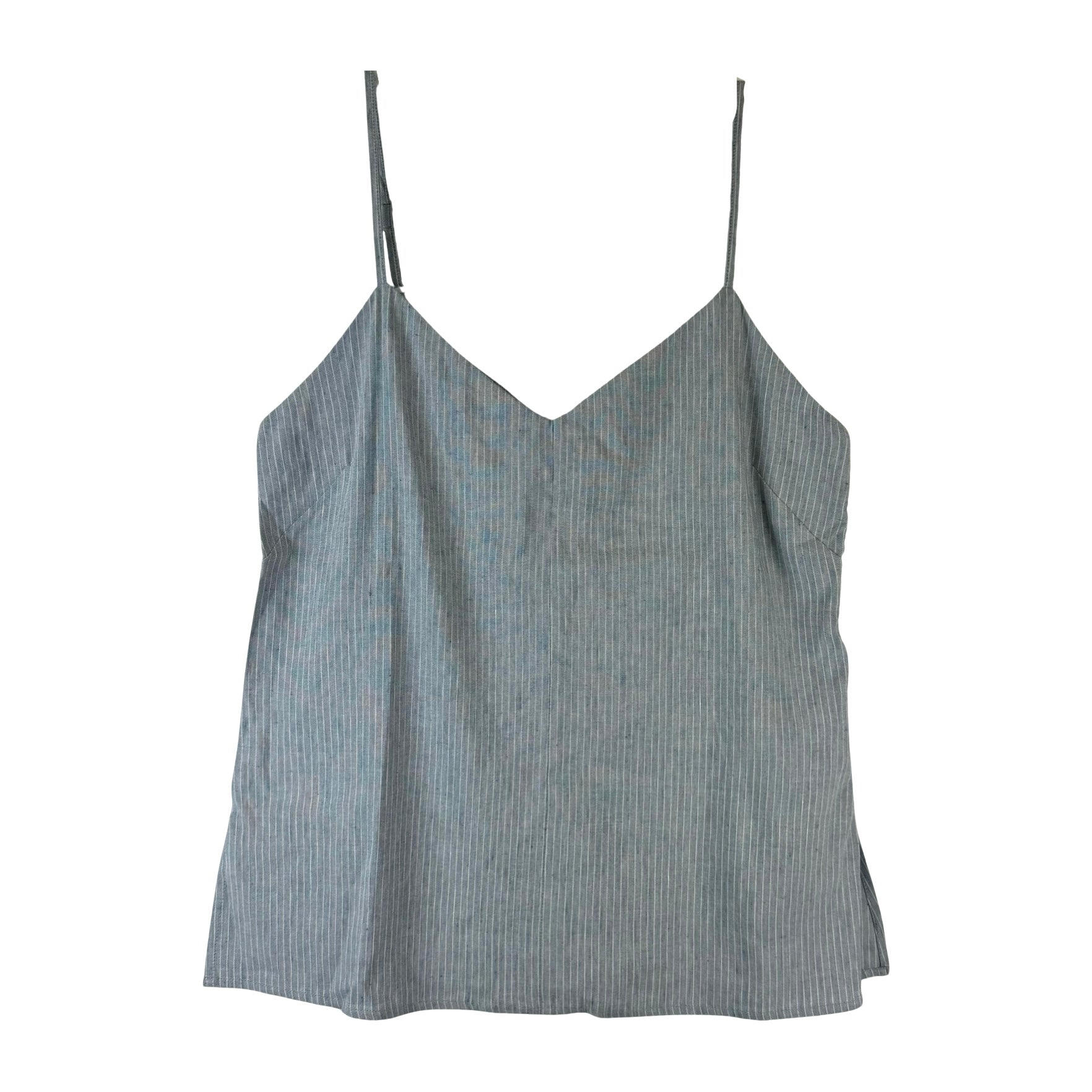 Club Monaco Striped Chambray Casual Cami