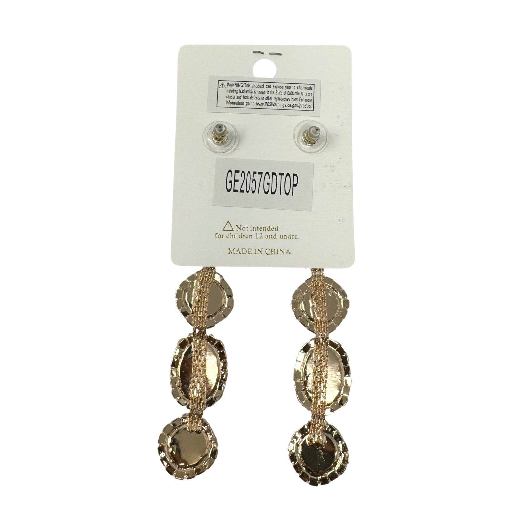 Bello Embellished Dangle Costume Earrings