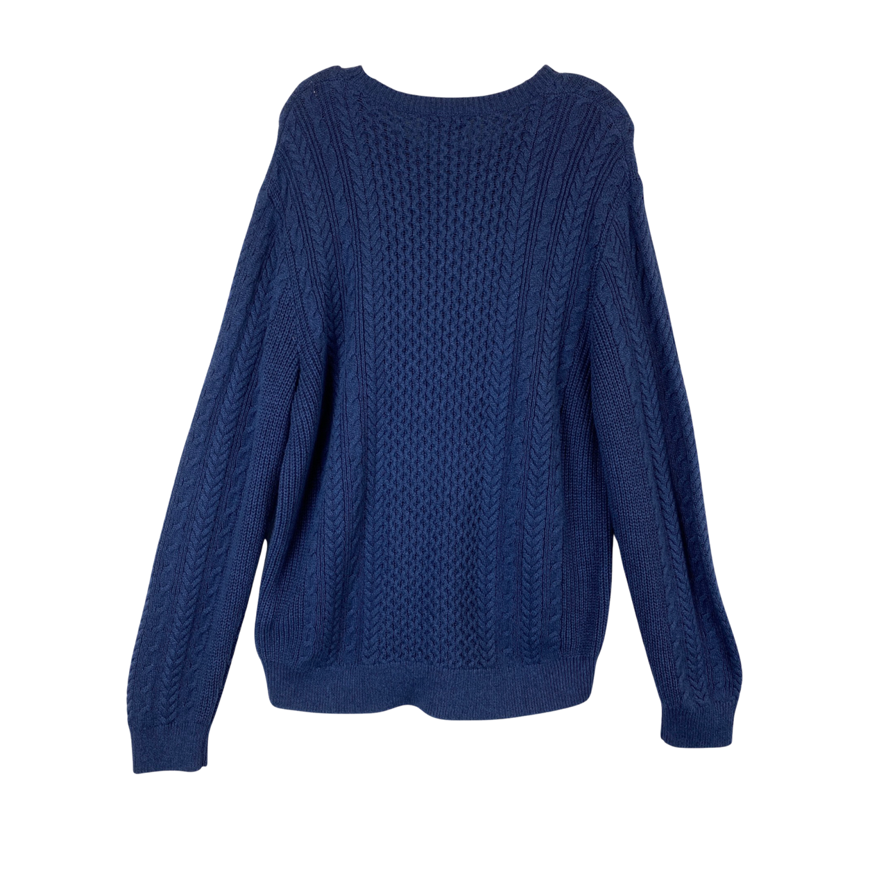 Bonobos Blue Cashmere Blend Cable Knit Sweater-Back