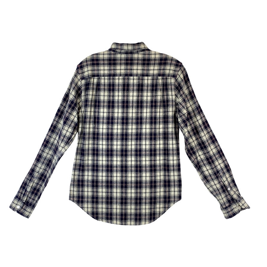 Burkman Bros Nubby Plaid Shirt-Back